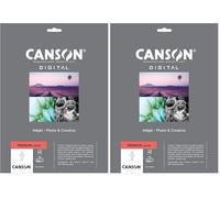 CANSON Digital - Premium Luster - Pochette 20 feuilles de papier photo lustré A4-255g/m² (Lot de 2)