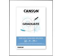 CANSON Graduate - Bloc 40 feuilles de papier calque A4-70g/m² - Transparent