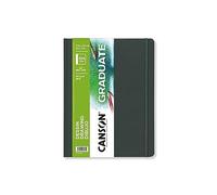 CANSON Graduate Book Dessin - Carnet cousu 104 pages - Grain léger - 21,6 x 27,9 cm - 160g/m² - Blanc
