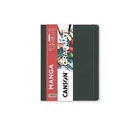 CANSON Graduate Book Manga - Carnet cousu 80 pages - Lisse - 21,6 x 27,9cm - 200g/m² - Blanc