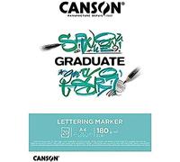 CANSON - GRADUATE - LETTERING MARKER - Bloc 20 Feuilles - A4-180g/m²