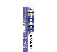 Canson Graduate Mixed Media Marque-page grain léger 200 g/m² Boîte 5 x 19 cm Blanc 20 feuilles