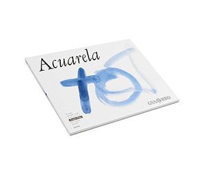 Canson Guarro Acuarela Bloc Collé 1 Côté Papier Aquarelle Grain Fin 240 g 20 Feuilles 23 x 32,5 cm Blanc