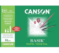 Canson Guarro Canson 200400714 Pack de 50 Feuilles papier végétal A4+ 90 g