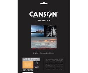CANSON Infinity ARCHES BFK Rives - Pochette 10 feuilles de papier photo A4 310g/m² - Blanc pur