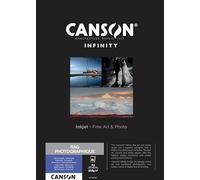 CANSON Infinity - Rag Photographique Duo - Boîte 25 feuilles de papier photo ultra lisse - A3 - 210g/m² - Ultra blanc