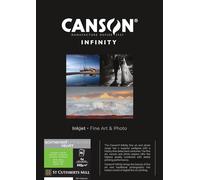 CANSON Infinity - Somerset Enhanced Velvet White - Boîte 25 feuilles A4 de papier d'impression grain fin 225g/m² Blanc naturel