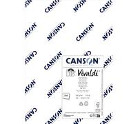 CANSON Iris Vivaldi Lot de 250 feuilles de papier à dessin couleur uni, 185 g/m², A4, 21 x 29,7 cm, blanc, 250 feuilles