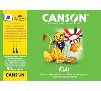 CANSON Kids Dessin - Bloc 30 feuilles A6 grain léger 90gm2