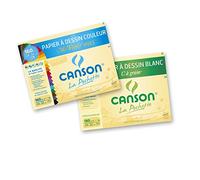 Canson Lot de 2 Papier à dessin 24 x 32 cm Vives