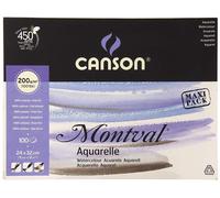 Canson Lot De 3 Blocs 100 Feuilles Papier Dessin "Montval" 240 X 320 Mm 200 G