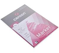 CANSON Marker - Bloc 70 feuilles de papier blanc semi-transparent A4 - 70g/m²