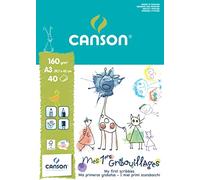 CANSON Mes Premiers Gribouillages - Bloc 40 feuilles A3 160g/m²