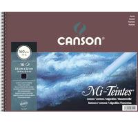 CANSON Mi-Teintes - Bloc 20 feuilles de papier dessin 24X32 - 160g/m²- Noir