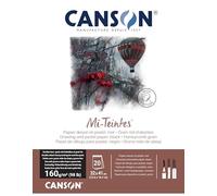 CANSON Mi-Teintes - Bloc 20 feuilles de papier dessin 32X41 - 160g/m² - Noir