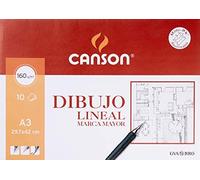 Canson - Minipack A3 10h Papier cartonné de marque supérieure 160 g