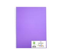 CANSON Notes - Cahier de notes - reliure à anneaux métalliques - A4 - 50 feuilles / 100 pages - violet - polypropylène (PP)