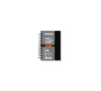 CANSON One - Carnet de croquis spiralé 160 pages - 10,2 x 15,2 cm - 100g/m²