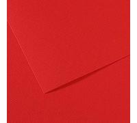 Canson Pack de 25 feuilles, 7 teintes 60% abeille 160 g (505), rouge vif, 21 x 29,29