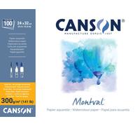 Canson Pad Montval Cold Pressed Carnet de croquis 100 32 x 24 cm 300 g Natural White