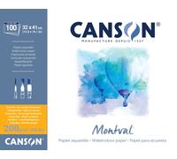 Canson Pad Montval Cold Pressed Carnet de croquis 100 41 x 32 cm 200 g Natural White