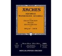 CANSON Papier aquarelle ARCHES rugueux, bloc, 230 x 310 mm G