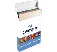 Canson Papier blanc coloré 50x70 cm 220 g/m² 25 feuilles pour les beaux-arts
