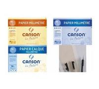 CANSON Papier calque millimétré, A4, 70 g/m2 G