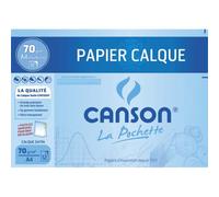CANSON - Pochette 12 feuilles de papier calque A4 - 70g/m²