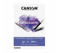 Canson Sketchbook Diplômé Techniques Mixtes Pour Techniques Humides (200g/M2, 20 Pièces) A5, Papiers Aquarelle, Peinture -, Carnets De Croquis, Fournitures D'art