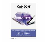 Canson Sketchbook Diplômé Techniques Mixtes Pour Techniques Humides (200g/M2, 20 Pièces) A5, Papiers Aquarelle, Peinture -, Carnets De Croquis, Fournitures D'art