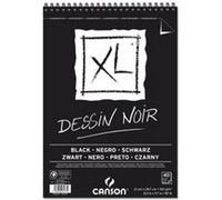 Canson-Infinity – Album spiralé XL Dessin noir – 20 feuilles A3 150 g/m²