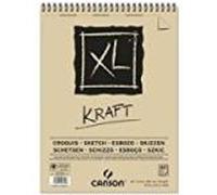 Canson-Infinity Album CANSON XL Kraft – 60 feuilles de papier kraft ligné et coloré A3 90 g/m²