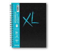 CANSON XL Art Book - Carnet spiralé 68 pages - Papier aquarelle - Grain fin - 14,8 x 21 cm - 300g/m² - Blanc