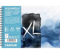 Canson XL Art Book Papier aquarelle grain fin grain fin 300 g/m² Cahier à spirale A5 (14,8 x 21 cm) Blanc 30 feuilles