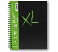 Canson-Infinity Carnet spiralé CANSON XL 120 p. Papier dessin 160 g/m² 21 x 29,7 cm Blanc