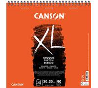 CANSON XL Croquis - Album spiralé 120 feuilles 30x30cm 90g/m² - Ivoire
