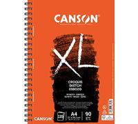 CANSON XL Croquis - Album spiralé grand côté 120 feuilles A4 90g/m² - Ivoire