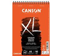 CANSON XL Croquis - Album spiralé petit côté 60 feuilles A5 90g/m² - Ivoire