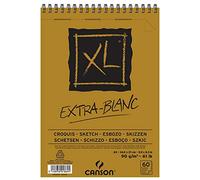 CANSON XL Croquis Extra-blanc - Album 60 feuilles A5 90g/m² - Blanc pur