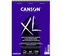 CANSON XL Fluid Mixed Media - Album spiralé 30 feuilles A4 250g/m² - Blanc