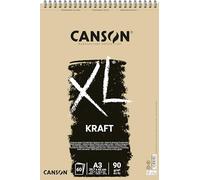 Canson-Infinity Album CANSON XL Kraft – 60 feuilles de papier kraft ligné et coloré A3 90 g/m²