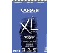 CANSON XL Mixed Media Textured - Album spiralé 15 feuilles A2 300g/m² - Blanc