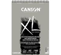 CANSON XL Sand Grain - Album 40 feuilles papier sablé A3 160g/m² - Gris