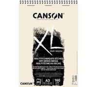 CANSON XL Sand Grain - Album 40 feuilles papier sablé A3 160g/m² - Naturel