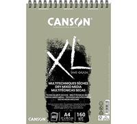 CANSON XL Sand Grain - Album 40 feuilles papier sablé A4 160g/m² - Gris