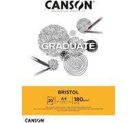 CANSONC400110383 CANSON Bloc d'étude GRADUATE BRISTOL, DIN A4