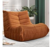 Cansunna Grand pouf poire pour adultes en mousse à mémoire de forme pour la maison, l'appartement ou le lieu de jeu (brownteddy)