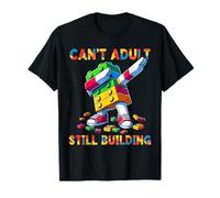 Can't Adult Still Building Blocks Bricks Master Builder Fun T-Shirt