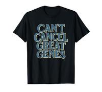 Can't Cancel Great Genes Funny Blue Patriotic Graphic T-Shirt